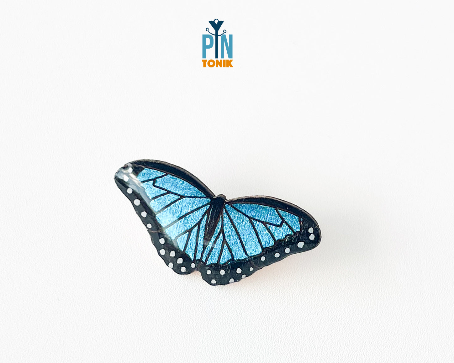 Blue Morpho Butterfly Pin