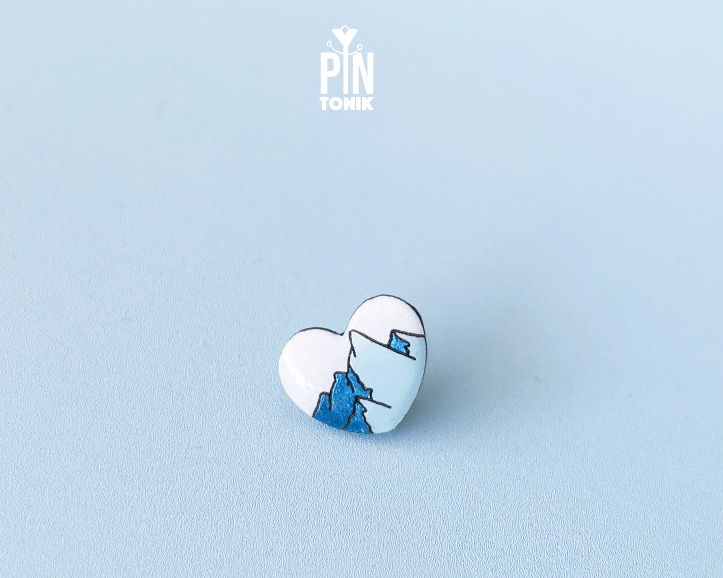 Mountain Heart Pin