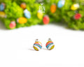 Retro Rainbow Bauble Studs