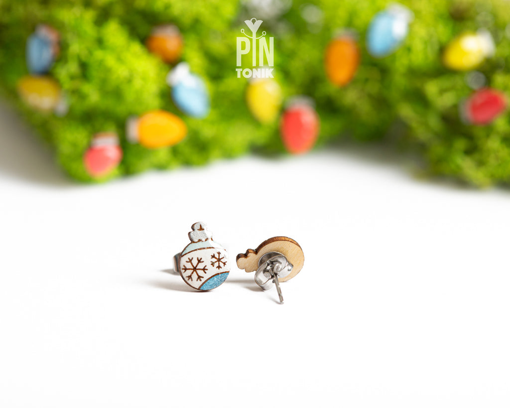 Snowflake Bauble Studs