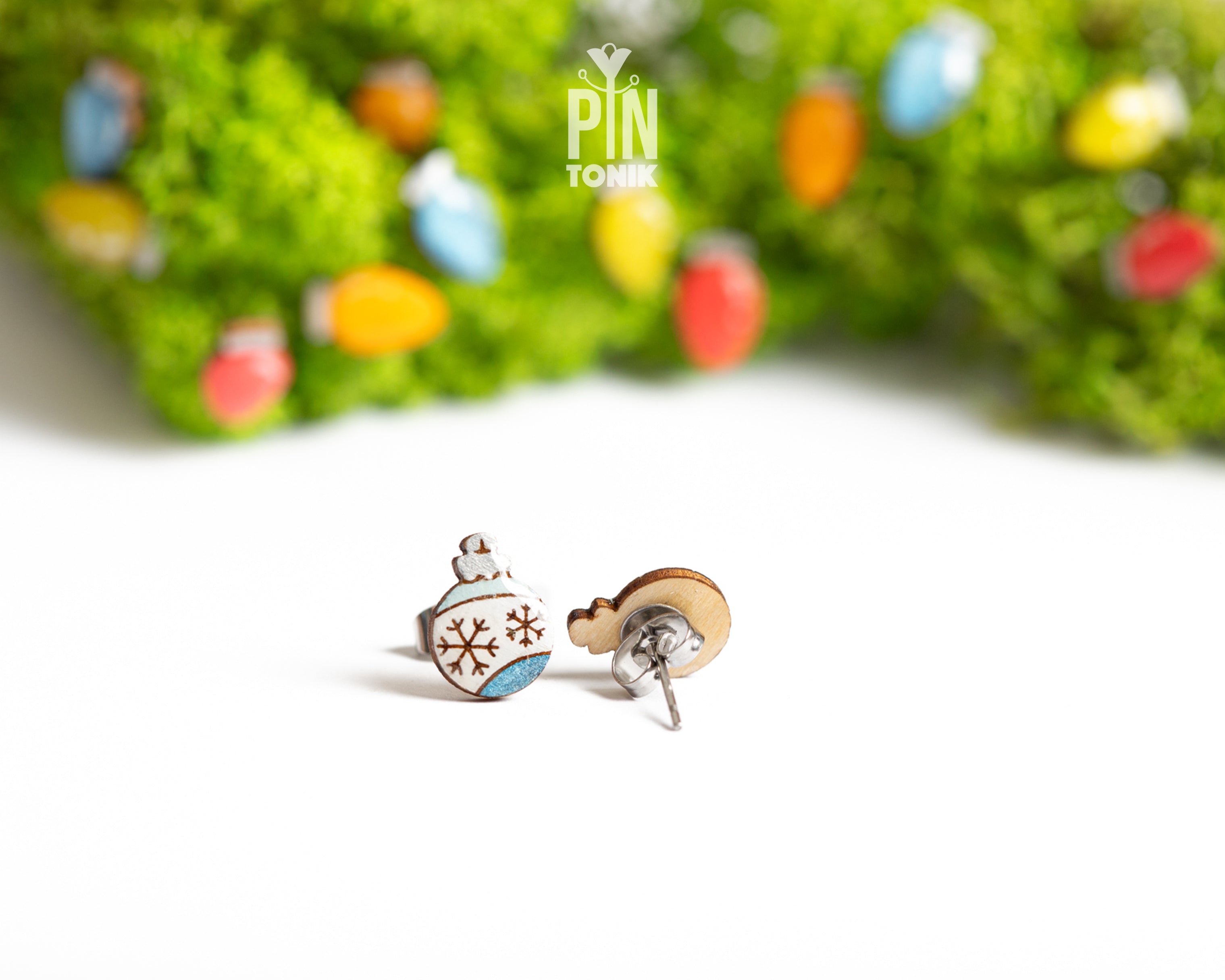 Snowflake Bauble Studs