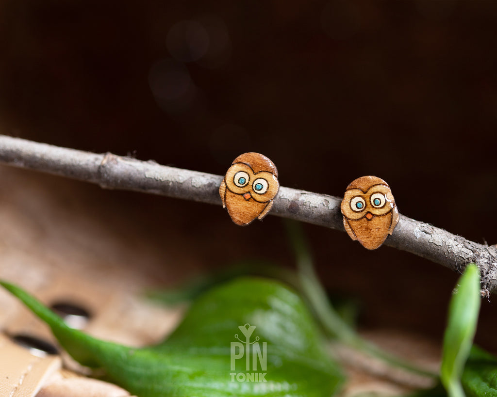 Owl Stud Earrings