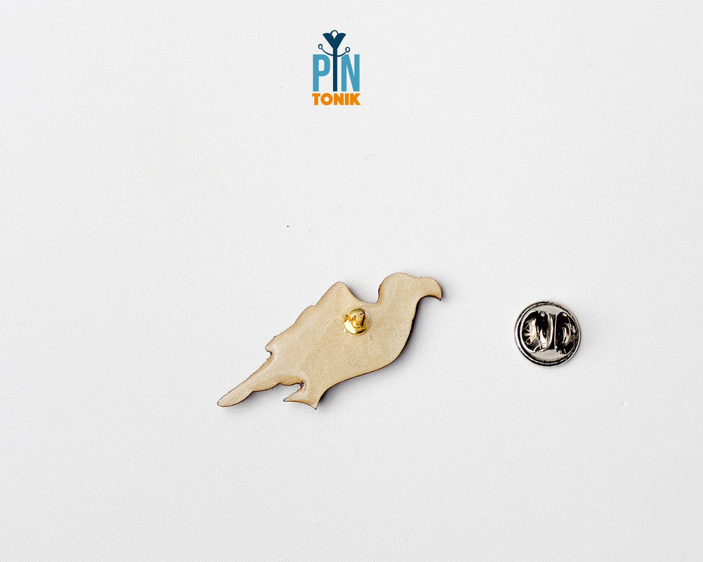 Tyrolean Eagle Wooden Pin