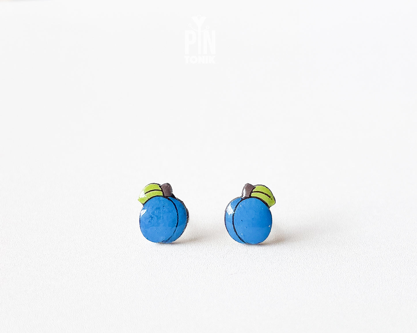 Plum Stud Earrings