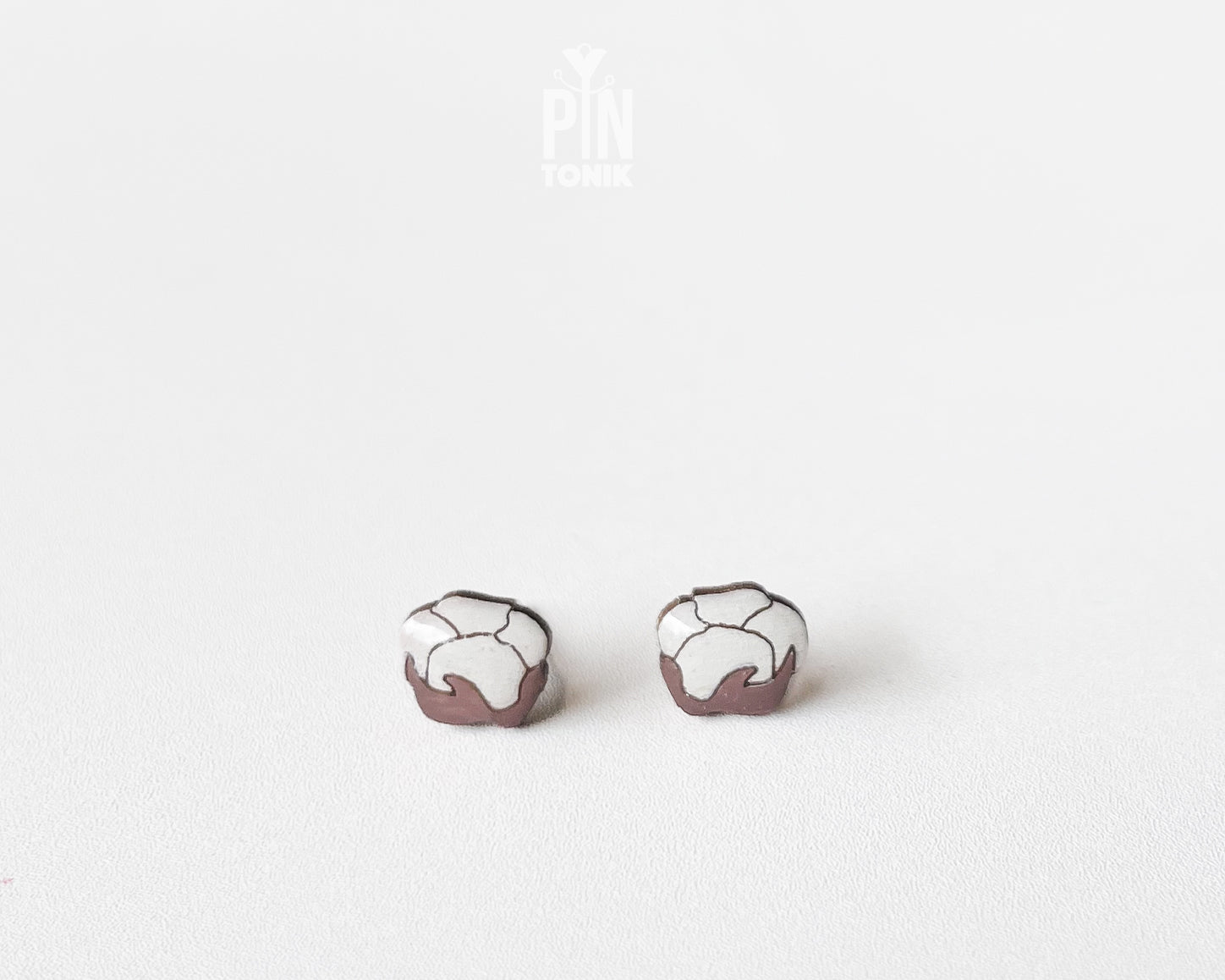 Cotton Stud Earrings