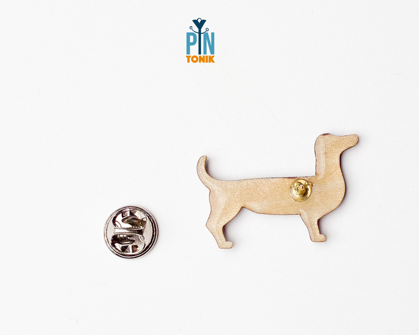 Dachshund Wooden Pin
