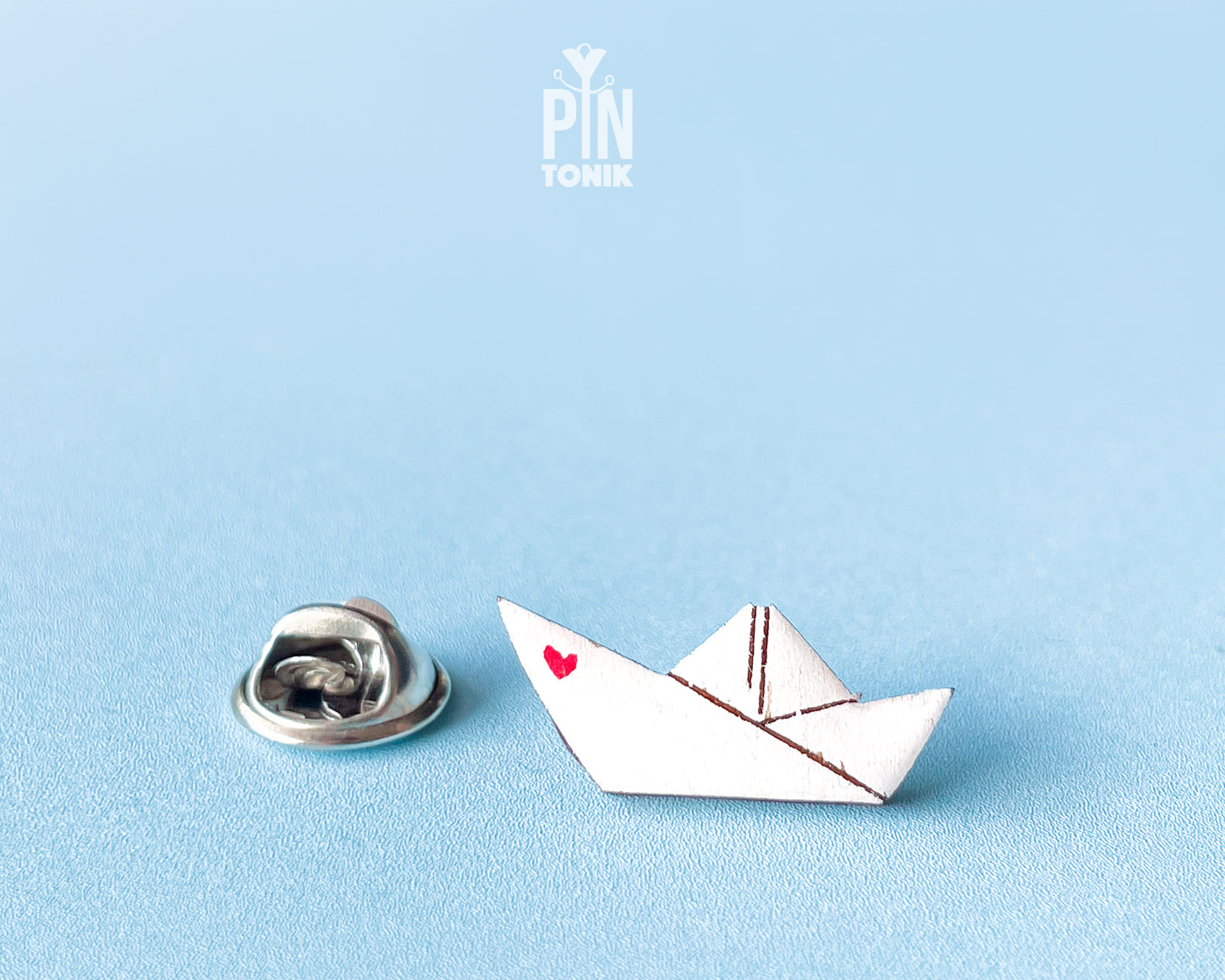 Paper Boat Pin