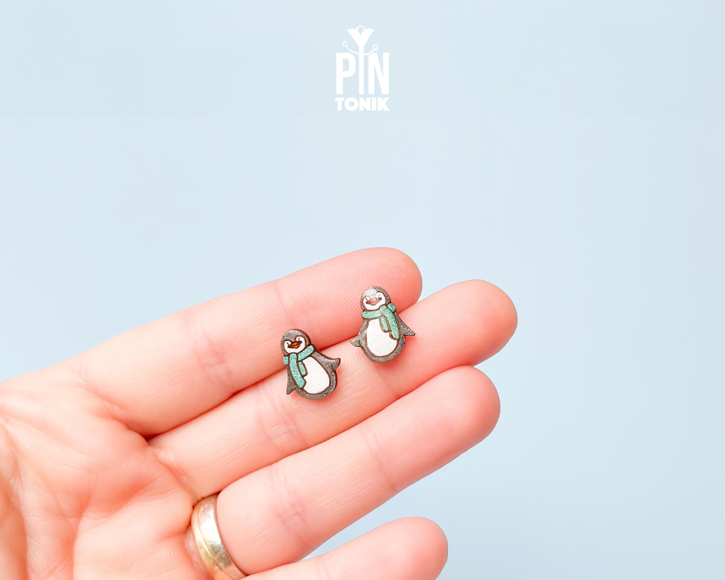 Penguin Stud Earrings