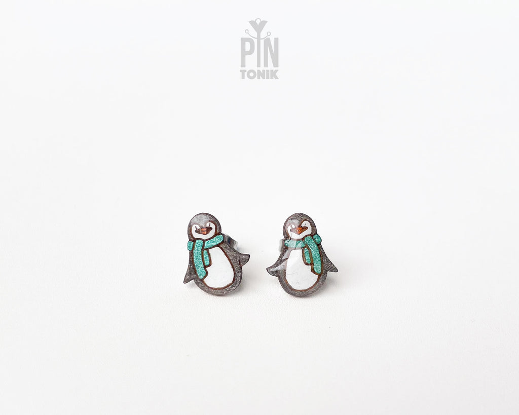 Penguin Stud Earrings