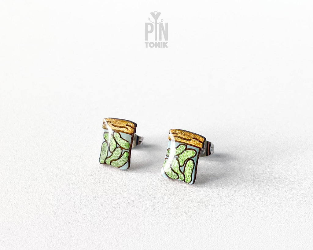 Pickle Jar Stud Earrings