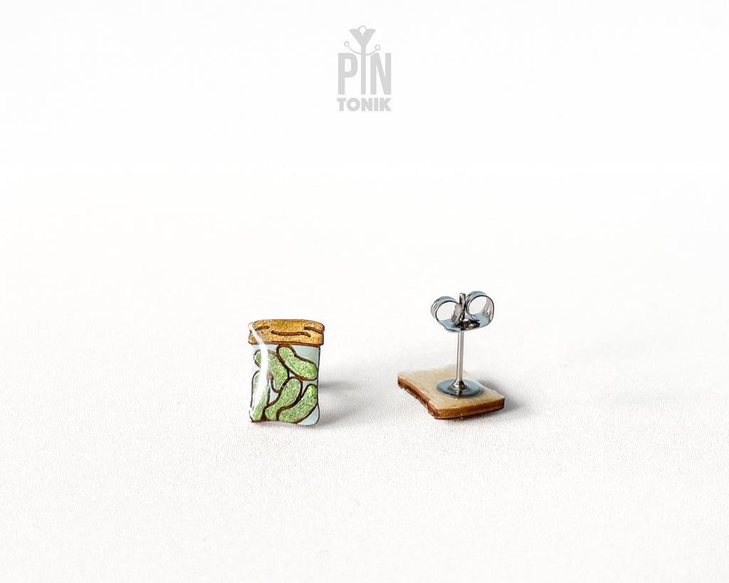 Pickle Jar Stud Earrings