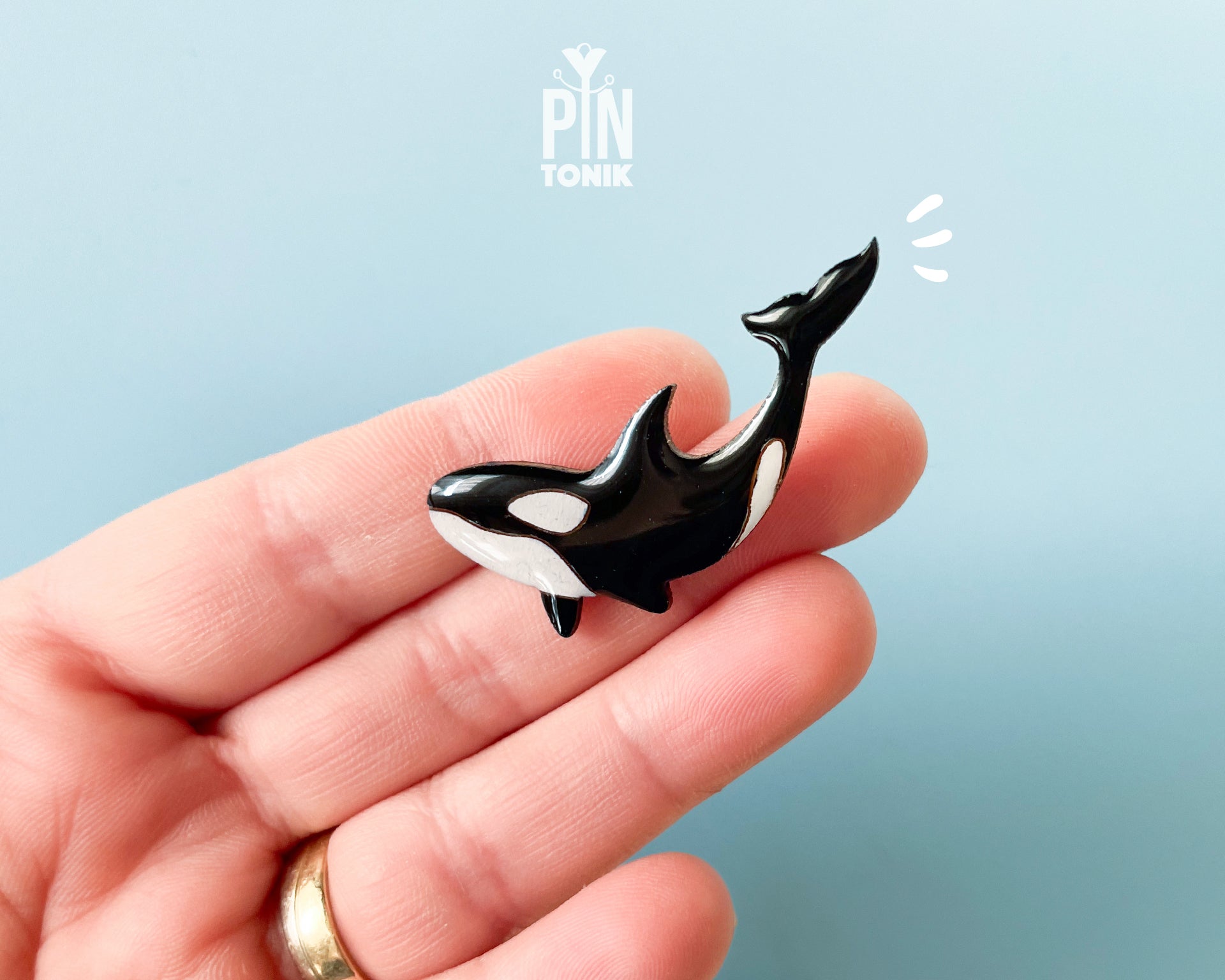 Orca Whale Pin
