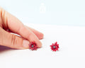 Poinsettia Stud Earrings