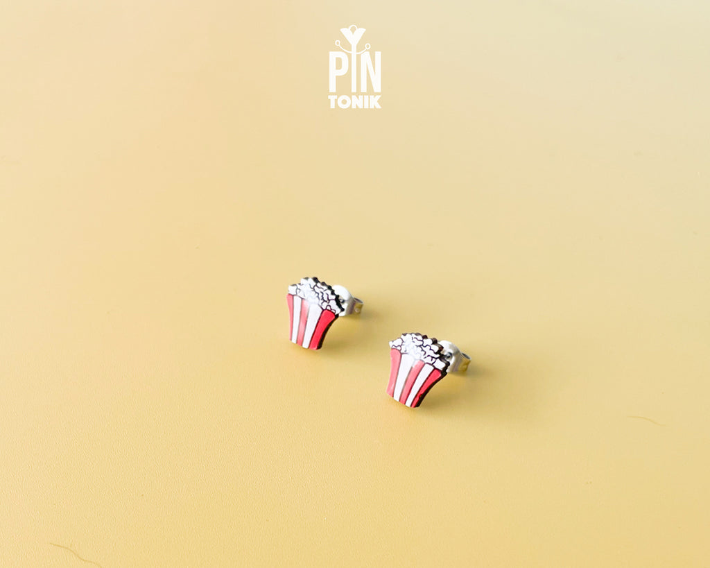 Boucles d'oreilles clous Pop-corn
