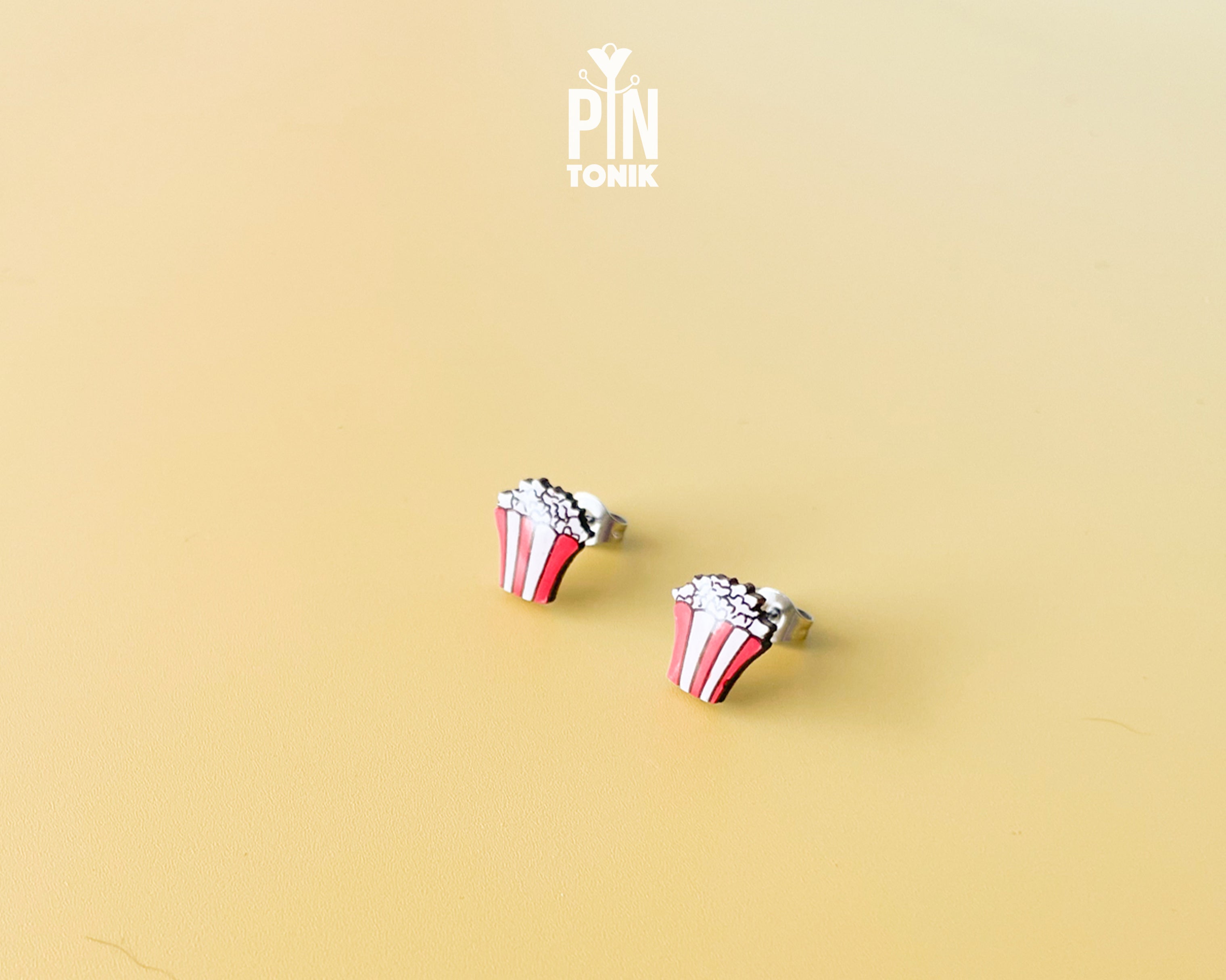 Boucles d'oreilles clous Pop-corn