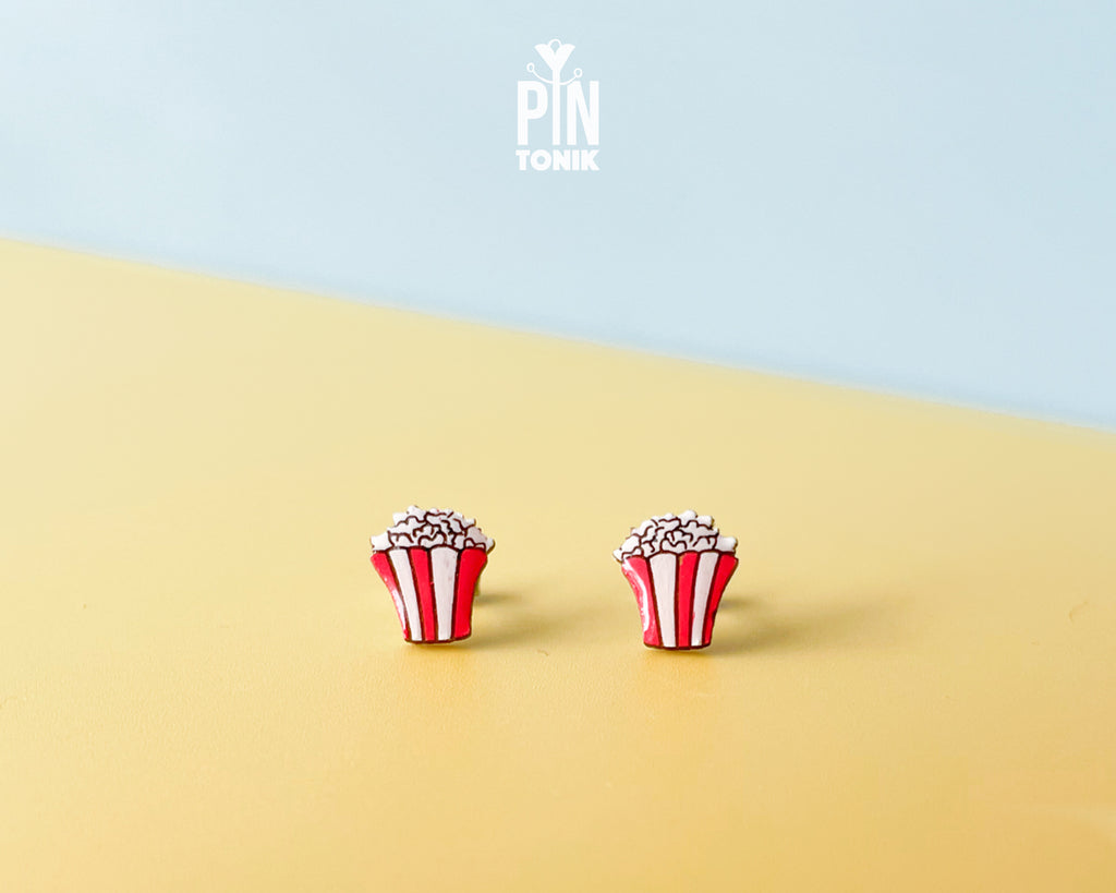 Boucles d'oreilles clous Pop-corn