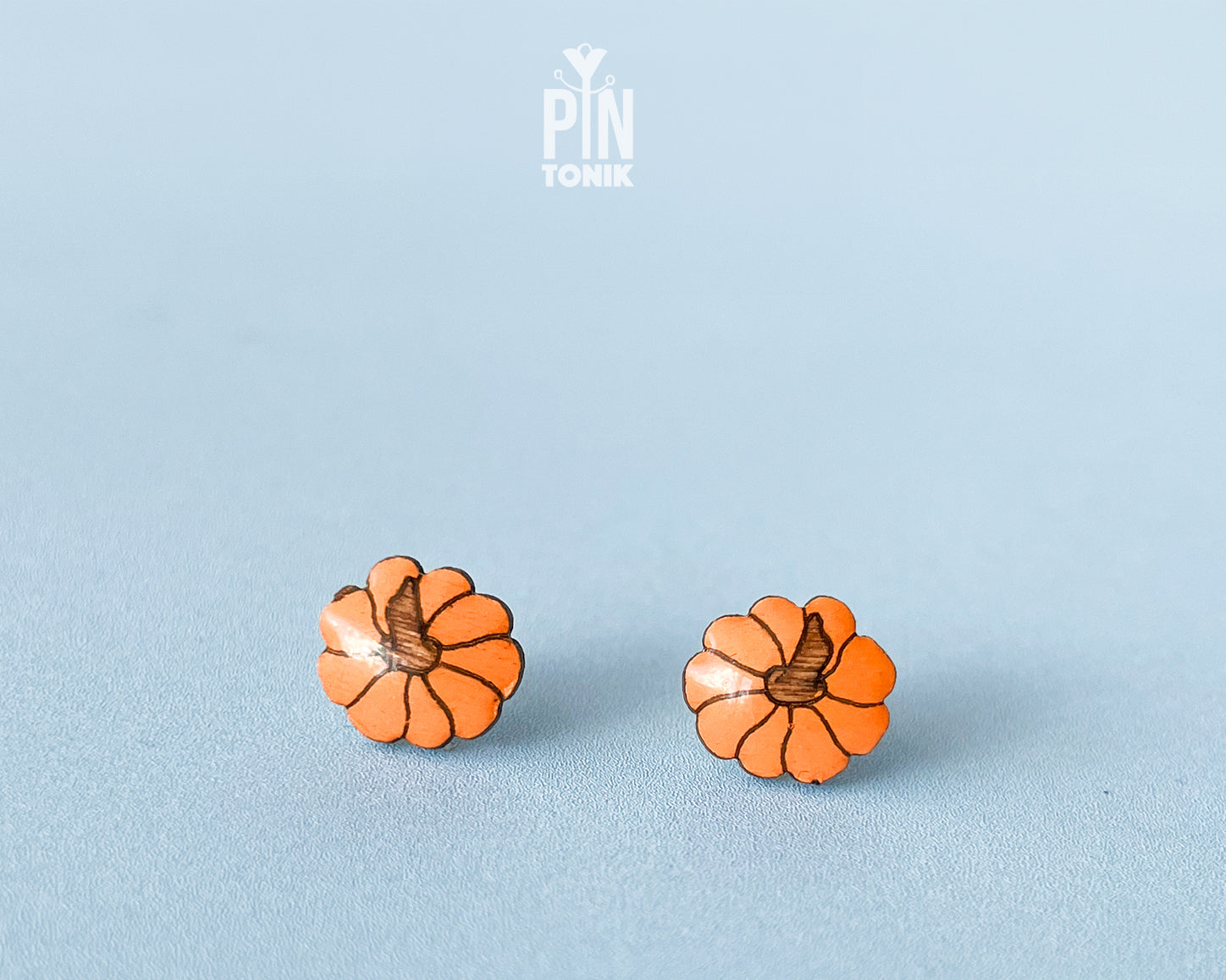 Pumpkin Stud Earrings
