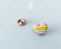 Pastel Rainbow Heart Pin