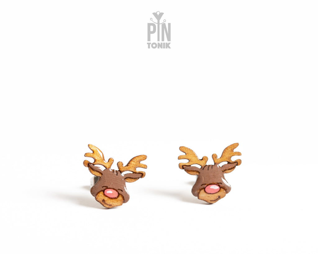 Boucles d'oreilles clous pingouin