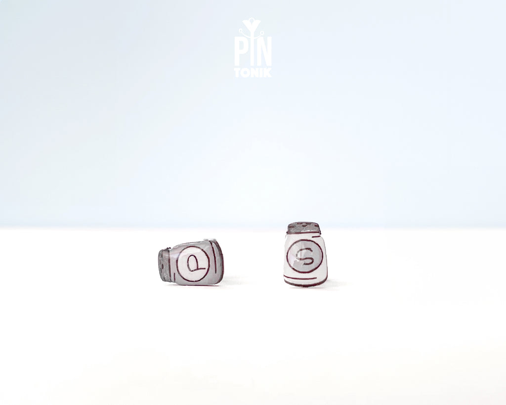 Salt & Pepper Shaker Stud Earrings