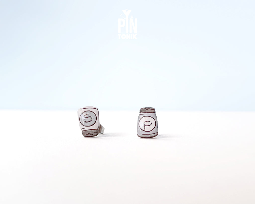 Salt & Pepper Shaker Stud Earrings