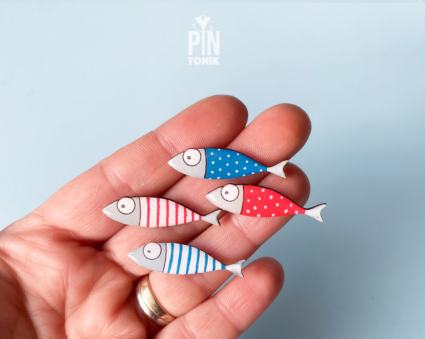 Sardine Wooden Pin