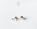 Mismatched North Sea Seagull Stud Earrings