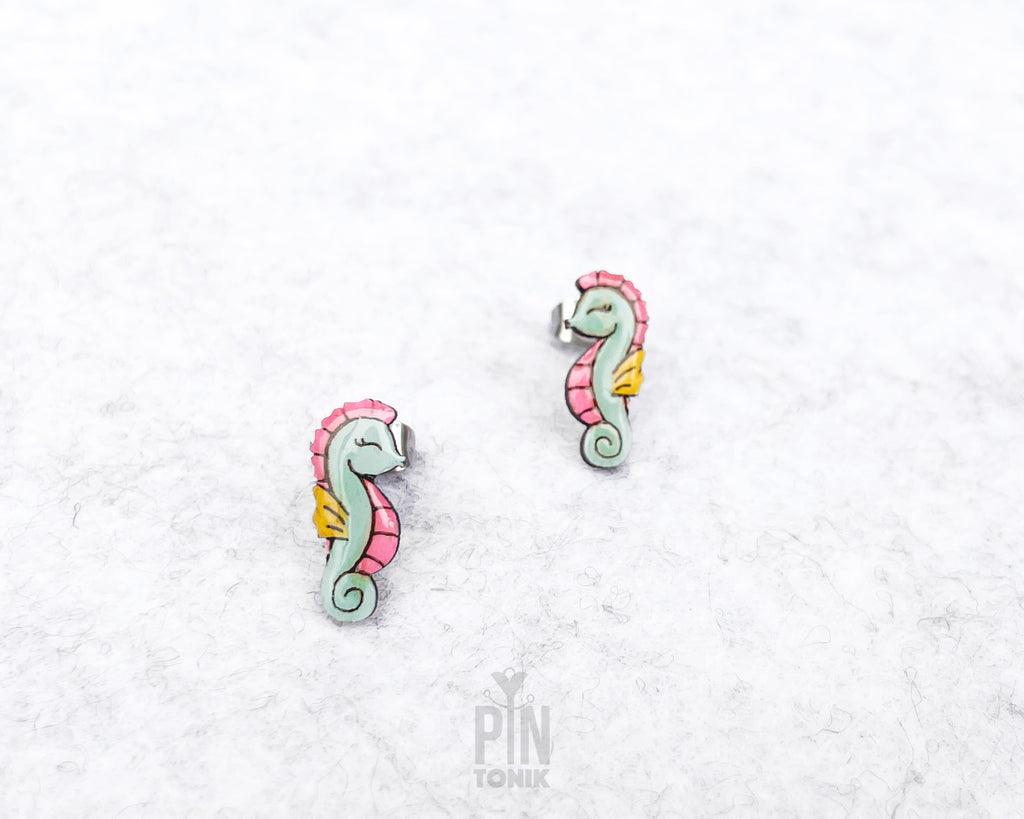Seahorse Stud Earrings