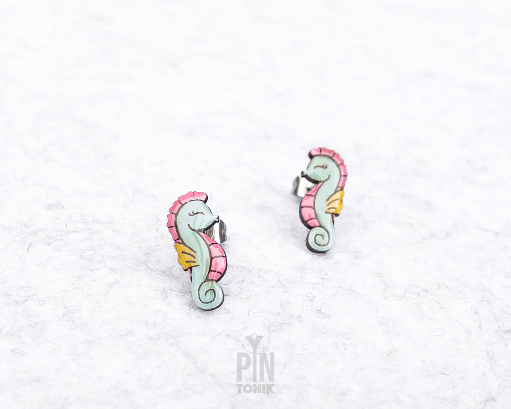 Seahorse Stud Earrings