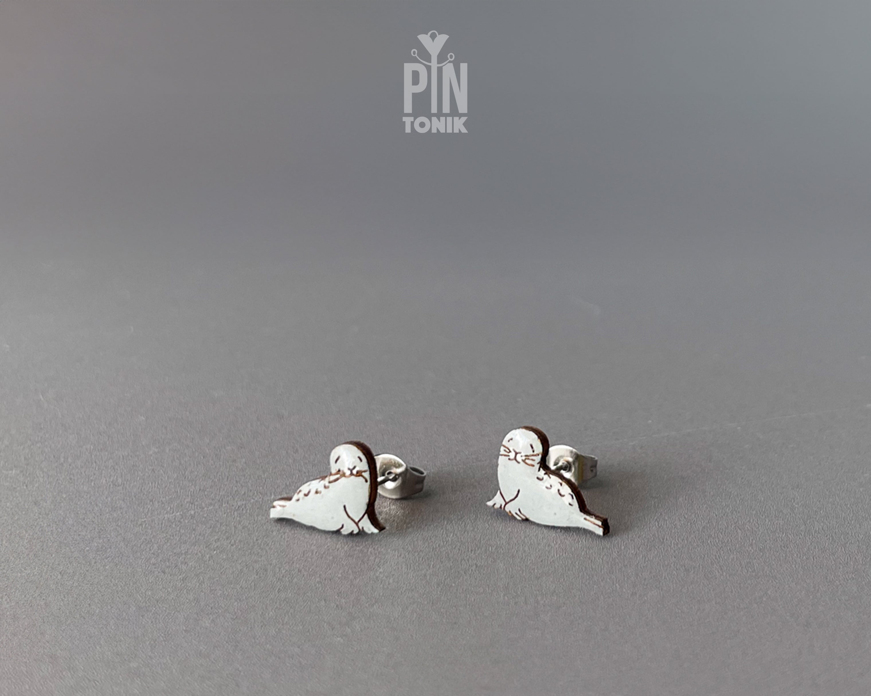 Boucles d'oreilles clous pingouin
