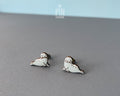 Boucles d'oreilles clous pingouin