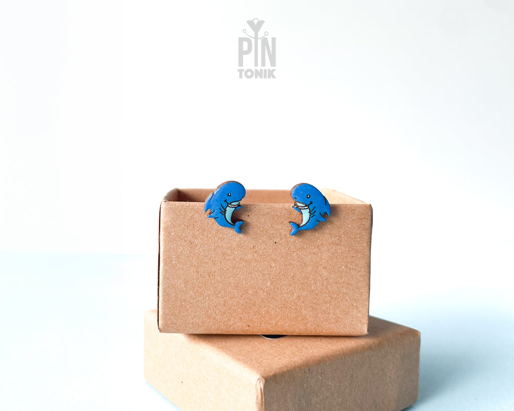 Shark Stud Earrings