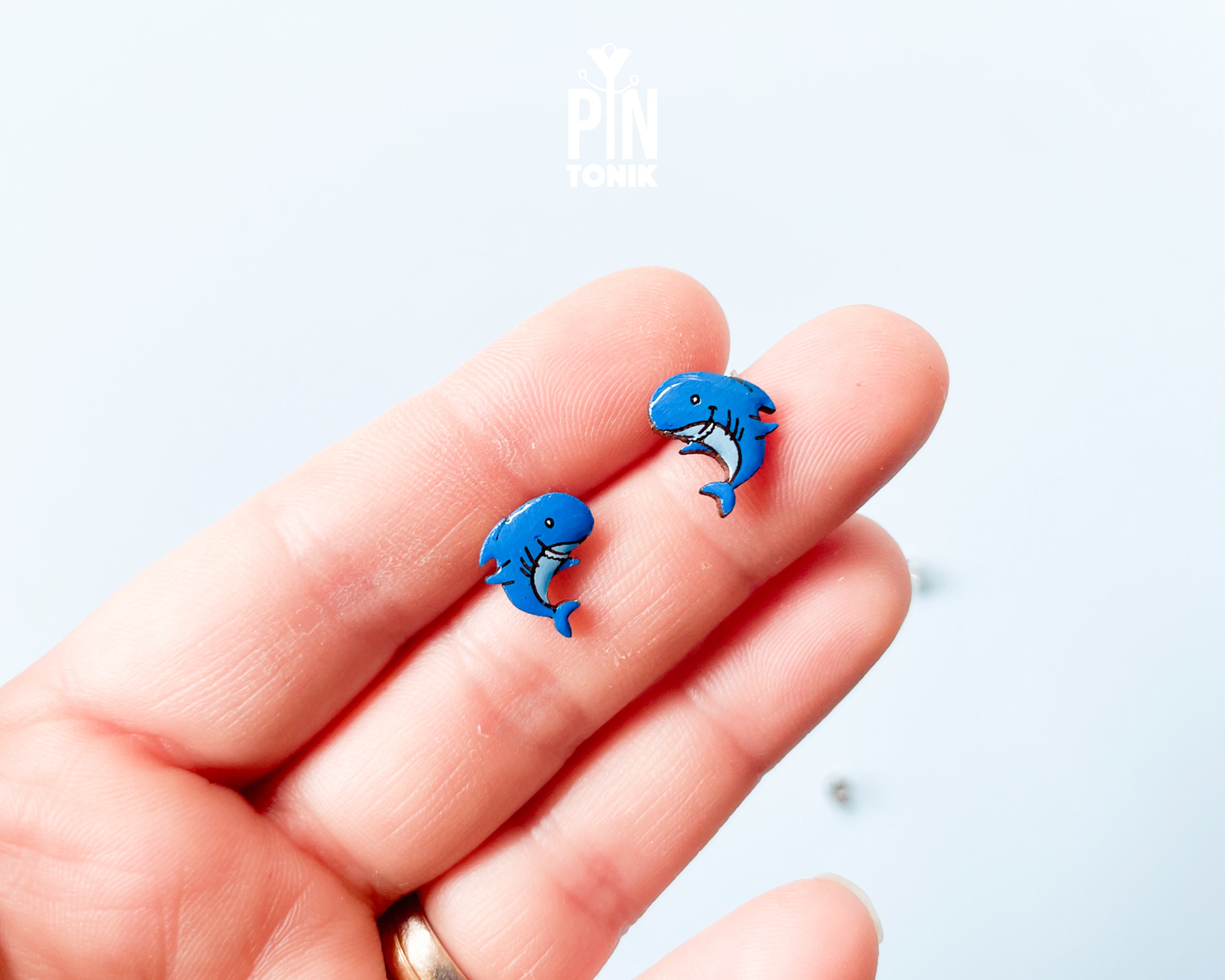 Shark Stud Earrings