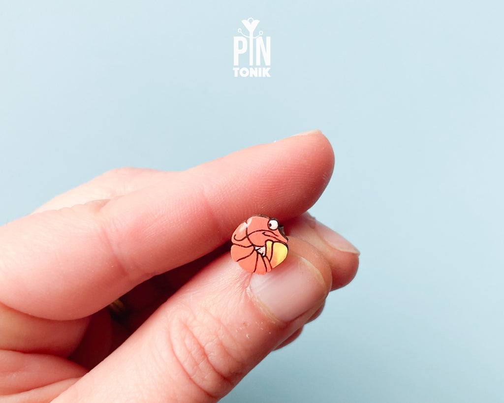 Shrimp Stud Earrings