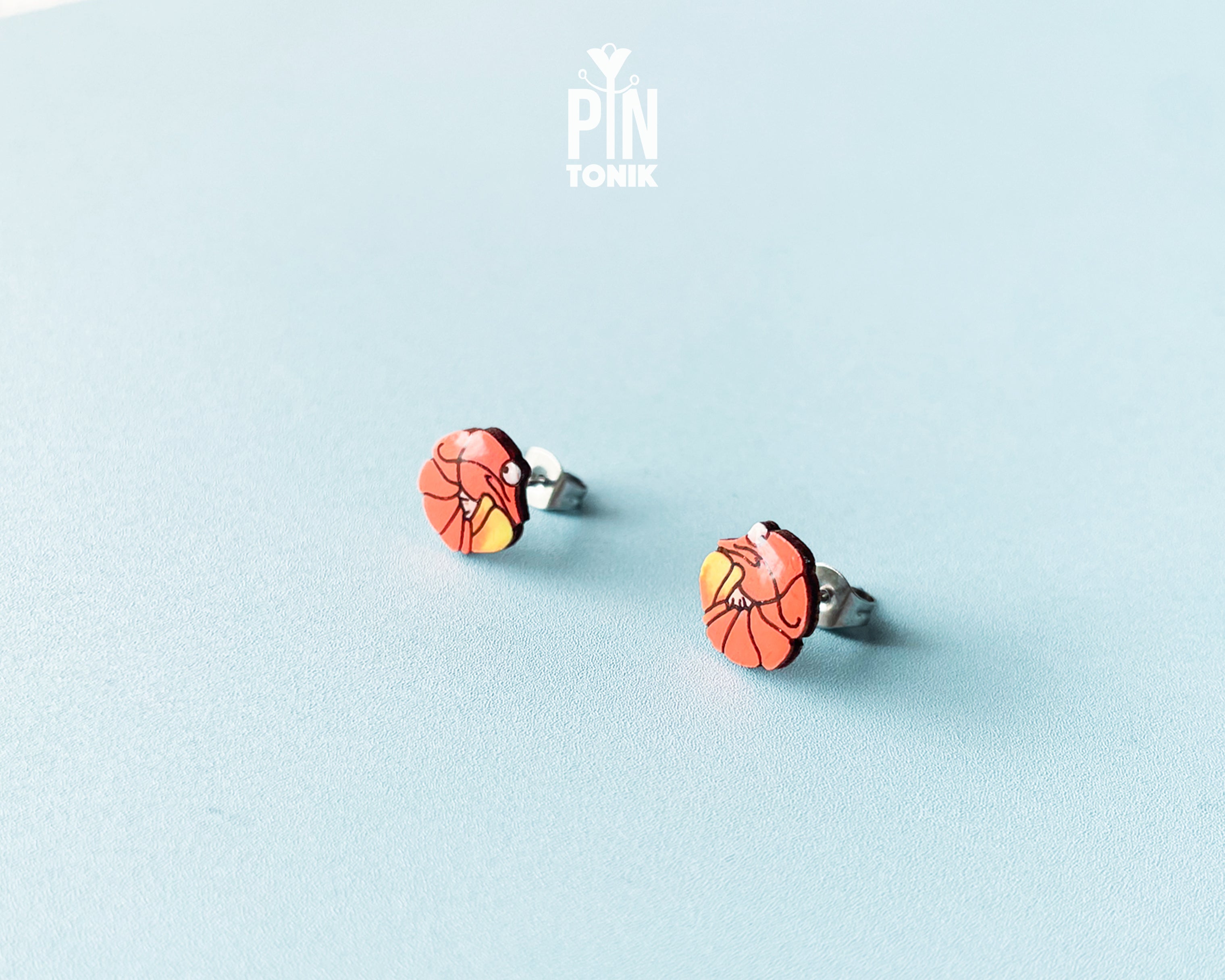 Shrimp Stud Earrings