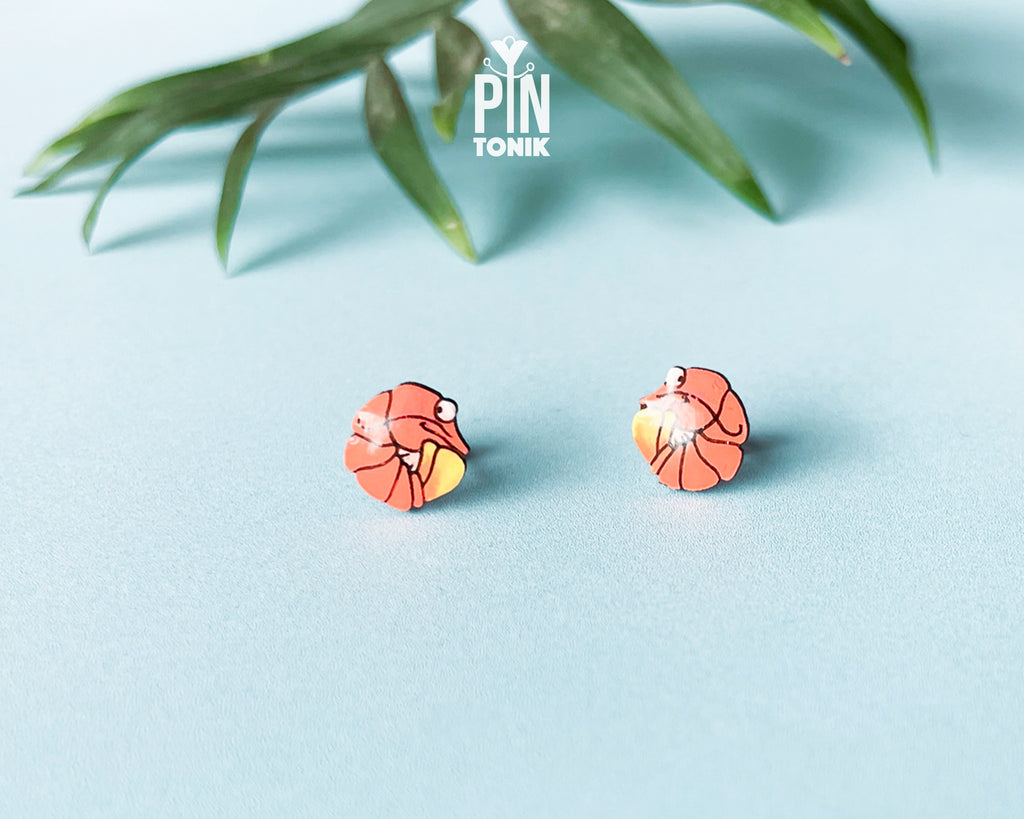 Shrimp Stud Earrings