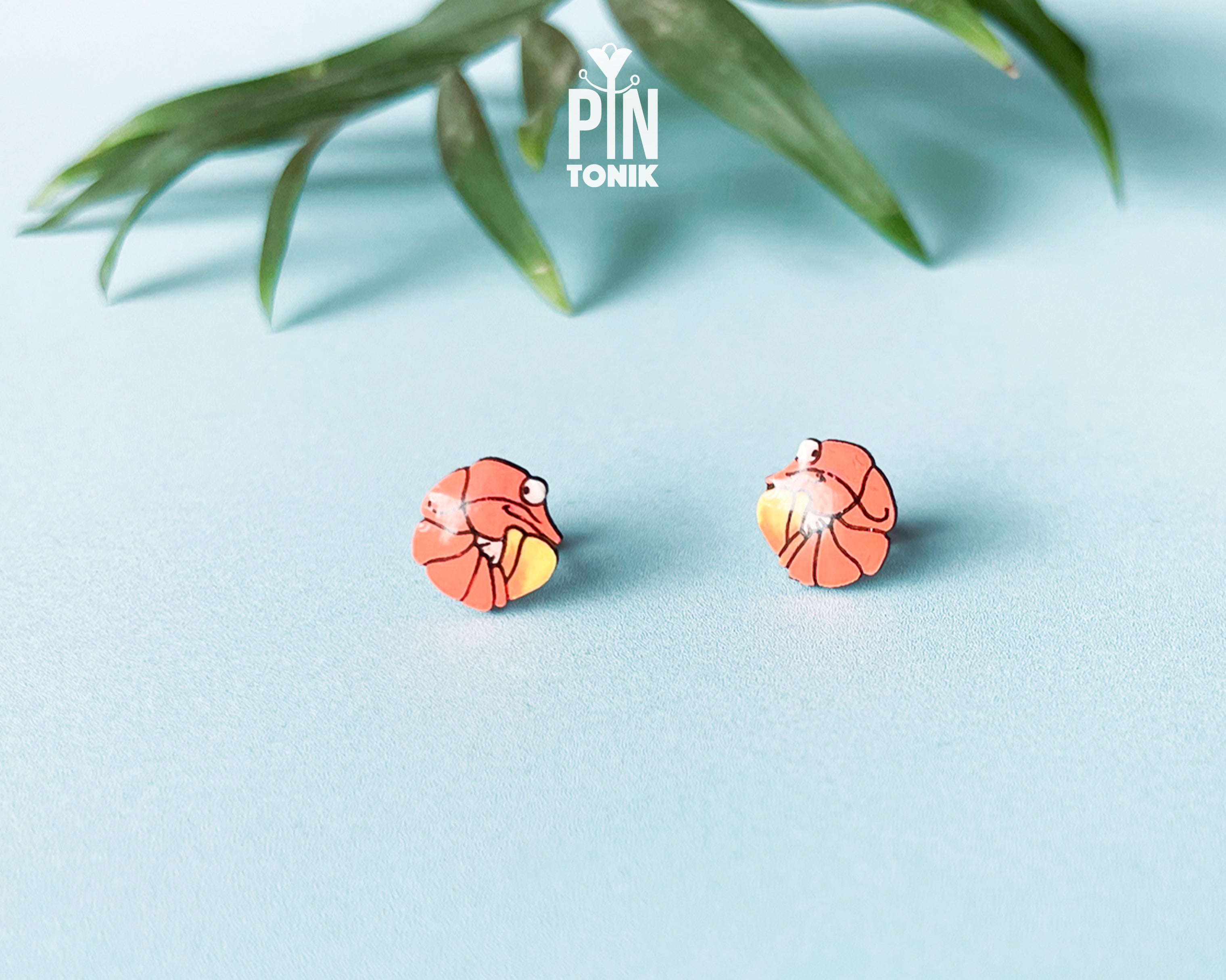 Shrimp Stud Earrings