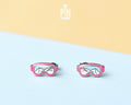 Boucles d'oreilles clous Masque de ski