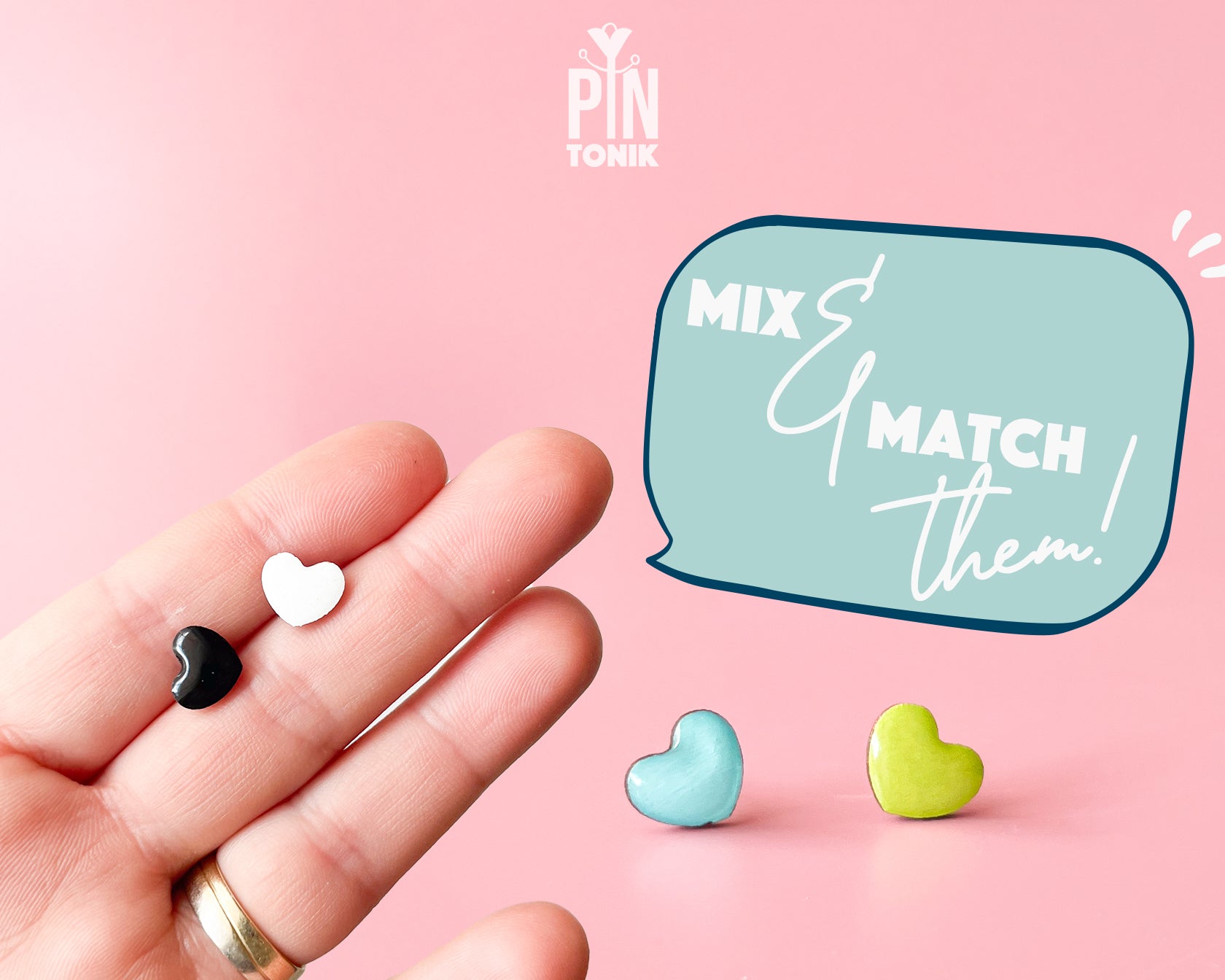 Minimal Heart Studs