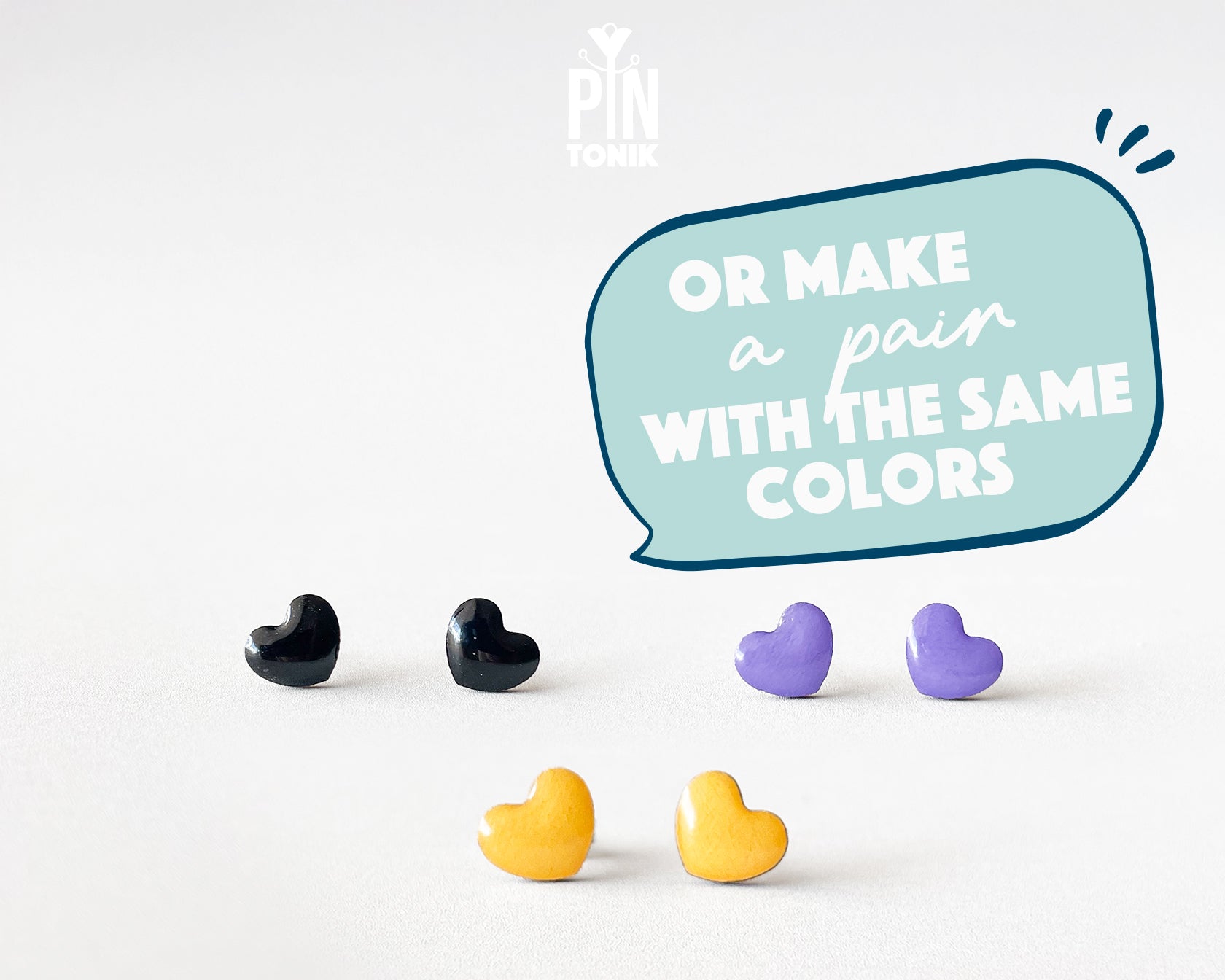 Minimal Heart Studs