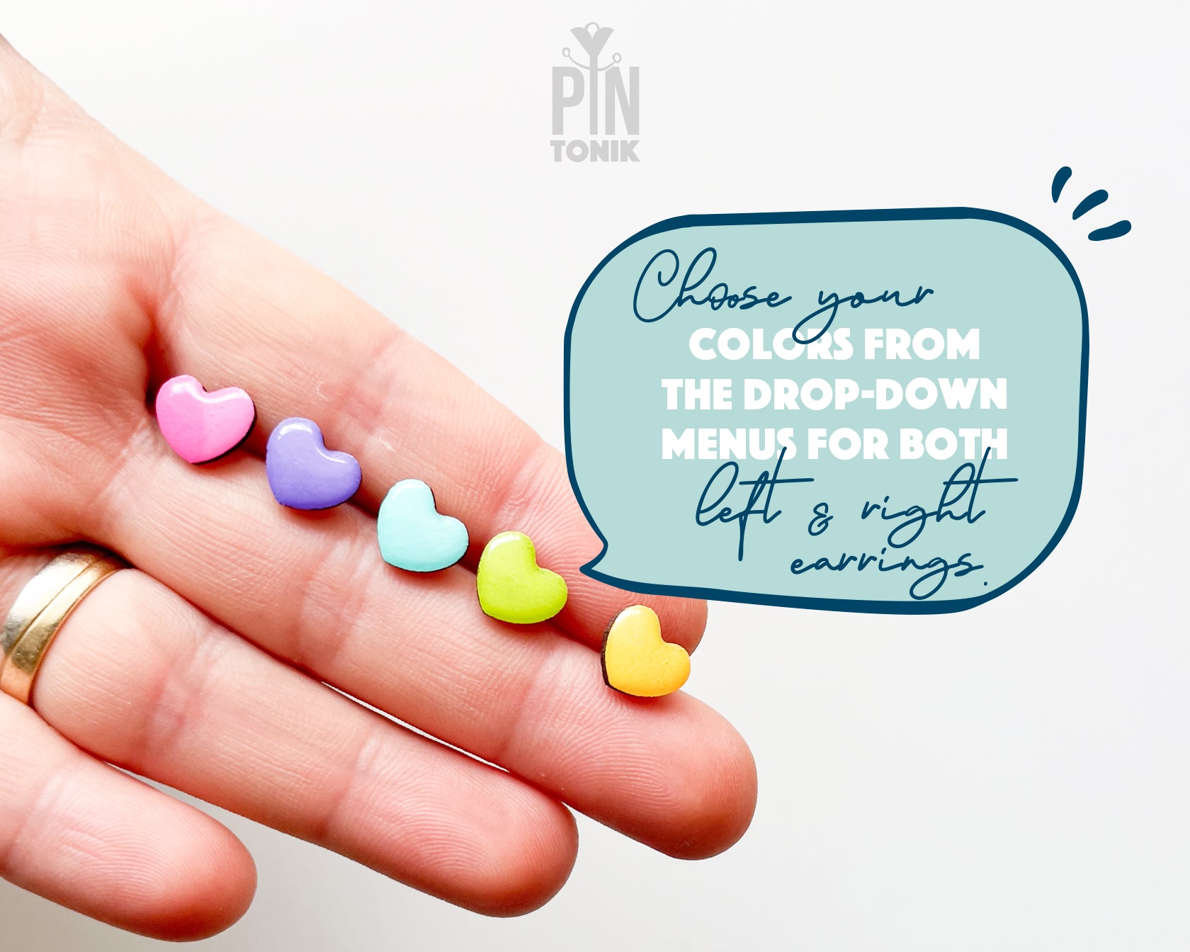 Minimal Heart Studs