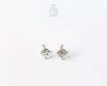 Silver Snake Stud Earrings