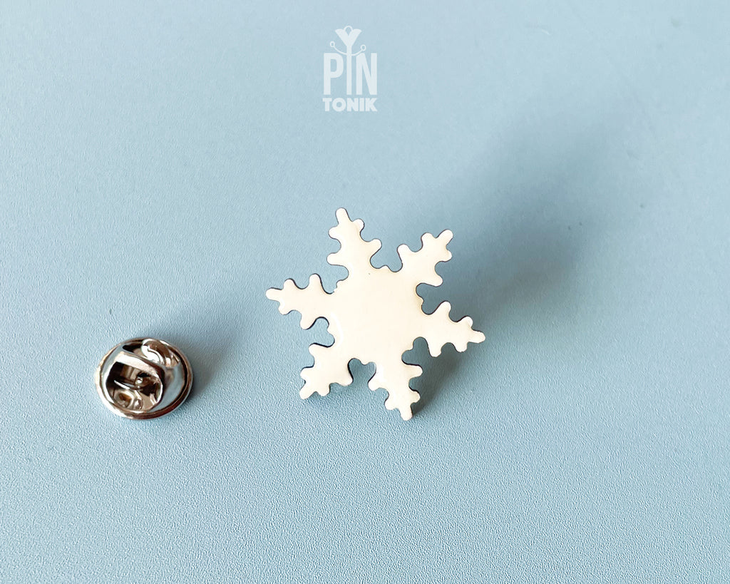 White Snowflake Pin