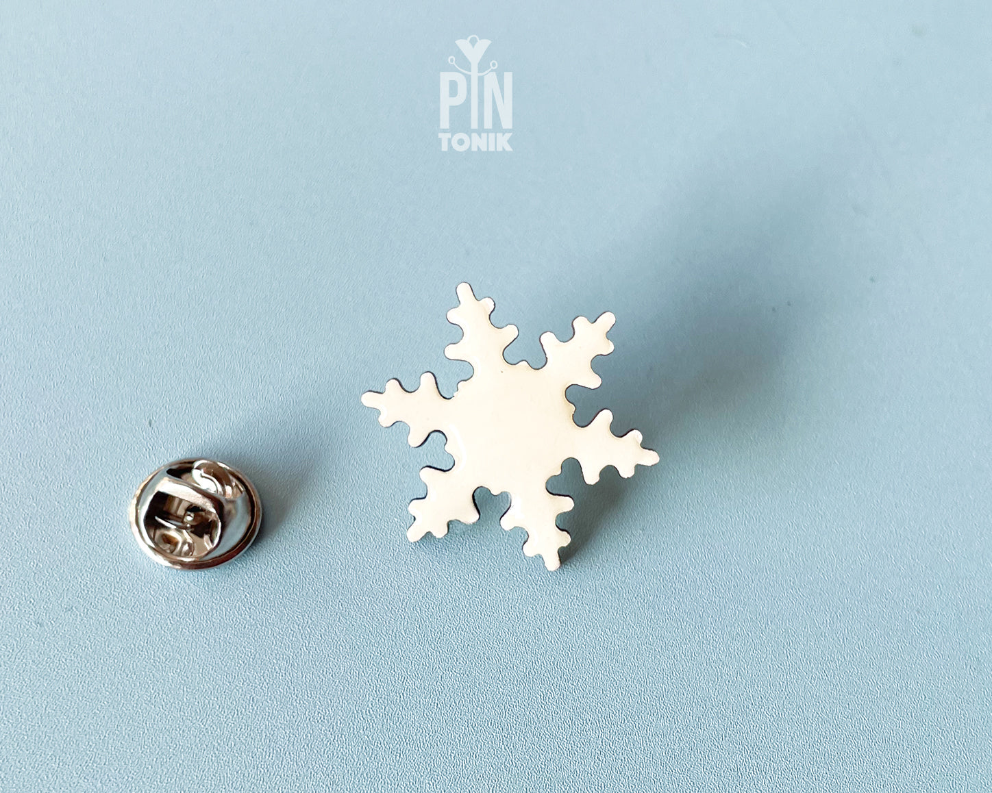 White Snowflake Pin