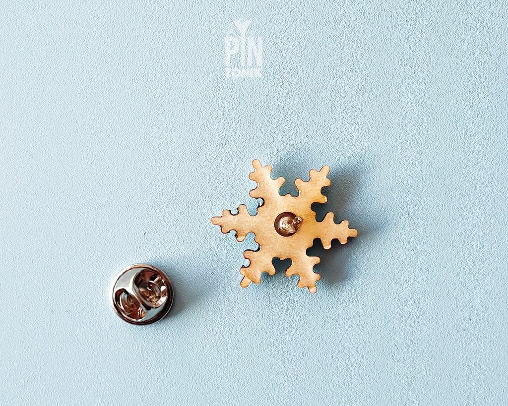 White Snowflake Pin