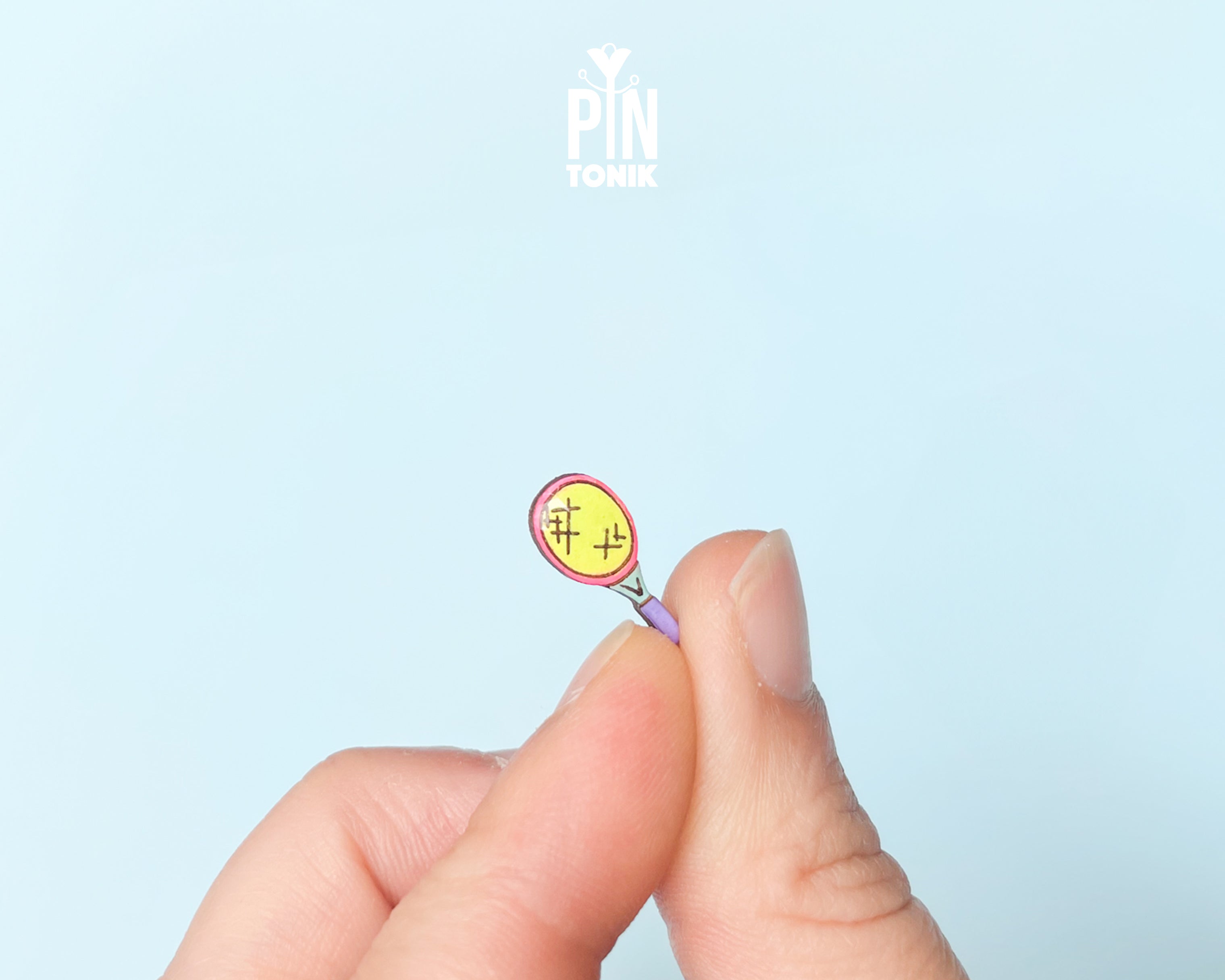 Boucles d'oreilles clous raquette de tennis