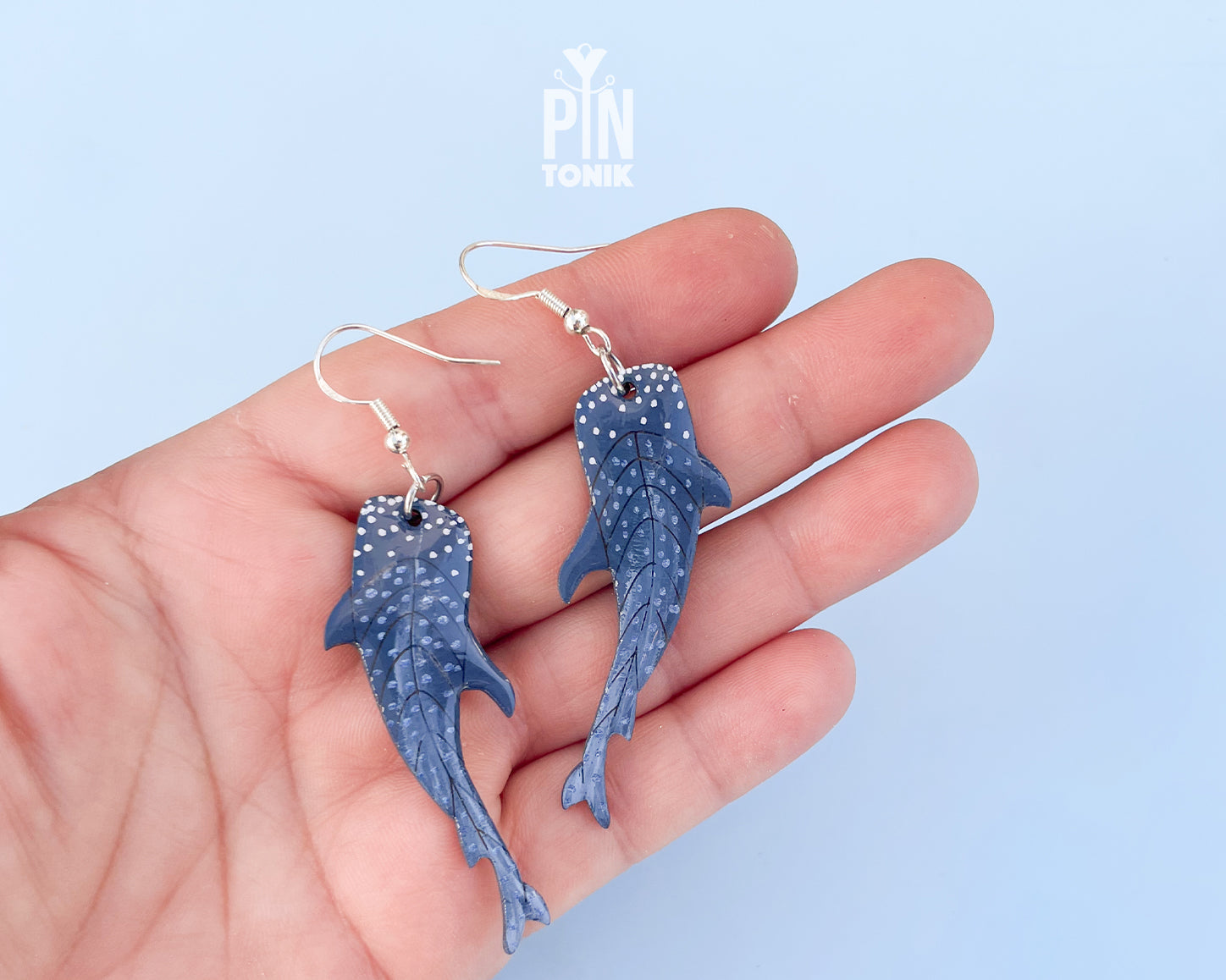 Whale Shark Wooden Earrings
