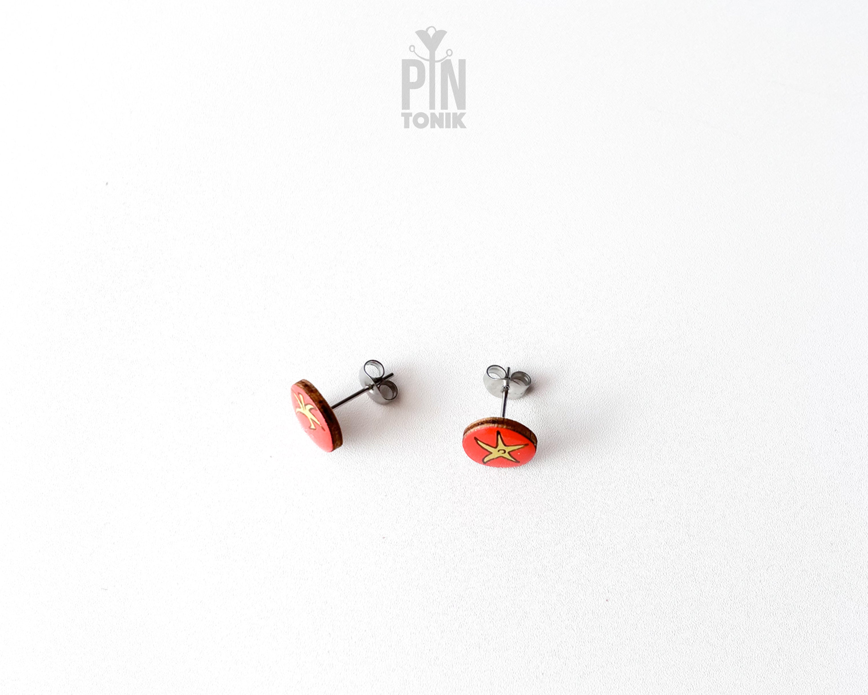 Tomato Stud Earrings