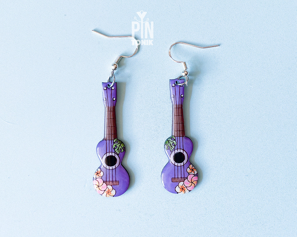 Ukulele Dangle Earrings