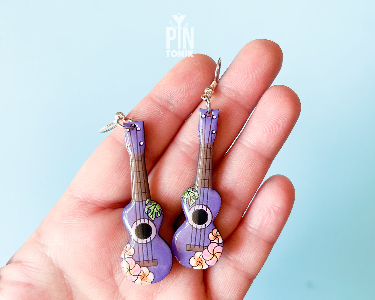 Ukulele Dangle Earrings